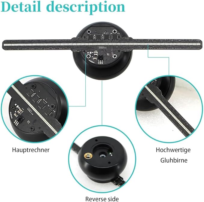 Premium 3D Holographic Display Fan™