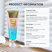 BrightSmile™ Whitening Toothpaste with Niacinamide – Peach-Mint Flavor