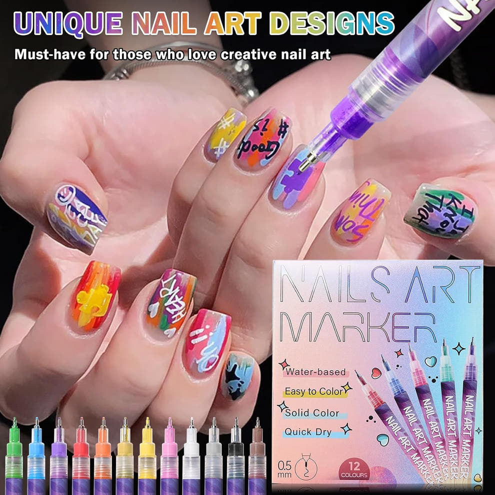 Vibrant Nail Art Marker Set™