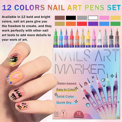 Vibrant Nail Art Marker Set™