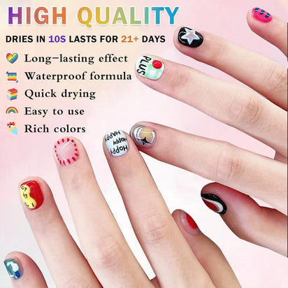 Vibrant Nail Art Marker Set™